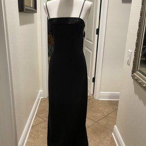 Beautiful black dress with train